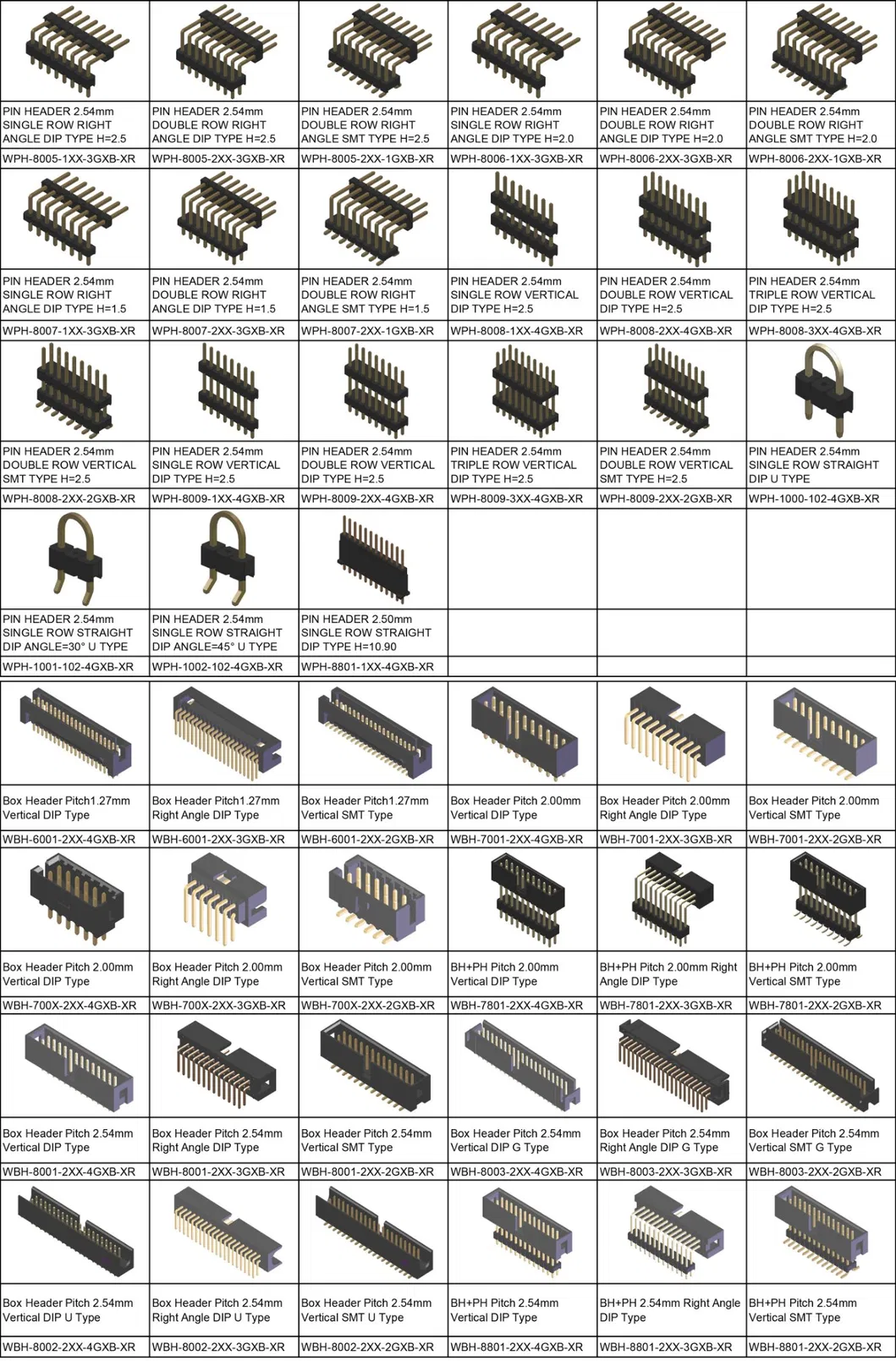 Pin Header Pitch=2.54mm Single Row Vertical DIP Angle=45&deg; U Type Connector