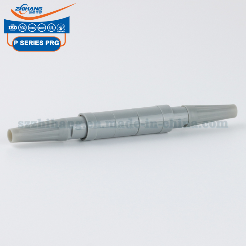 PRG.1P.314.CLLD P Series Prg 1p 14 Pins Grey Plastic Shell Free Socket Cable with bend relief Push Pull Connector