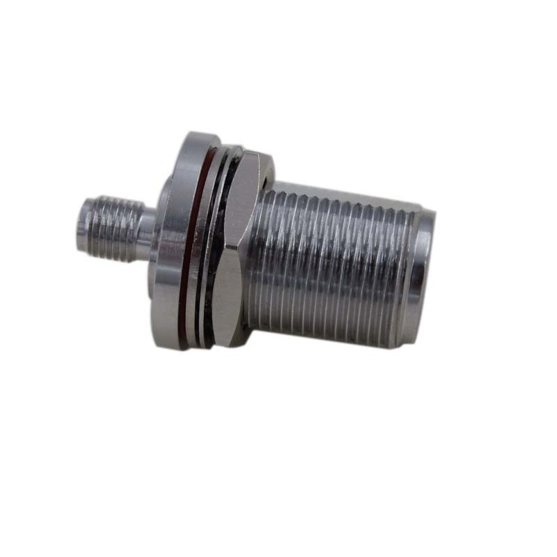 RF Coaxial N Type Female/Jack Bulkhead to SMA Female/Jack Adaptor Connector