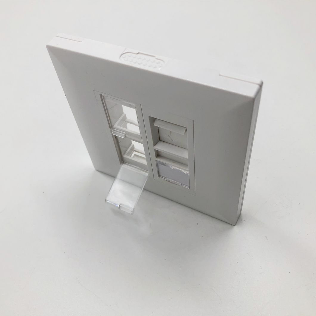 RJ45 3 Port Networking 86 Type with Shutter Faceplate