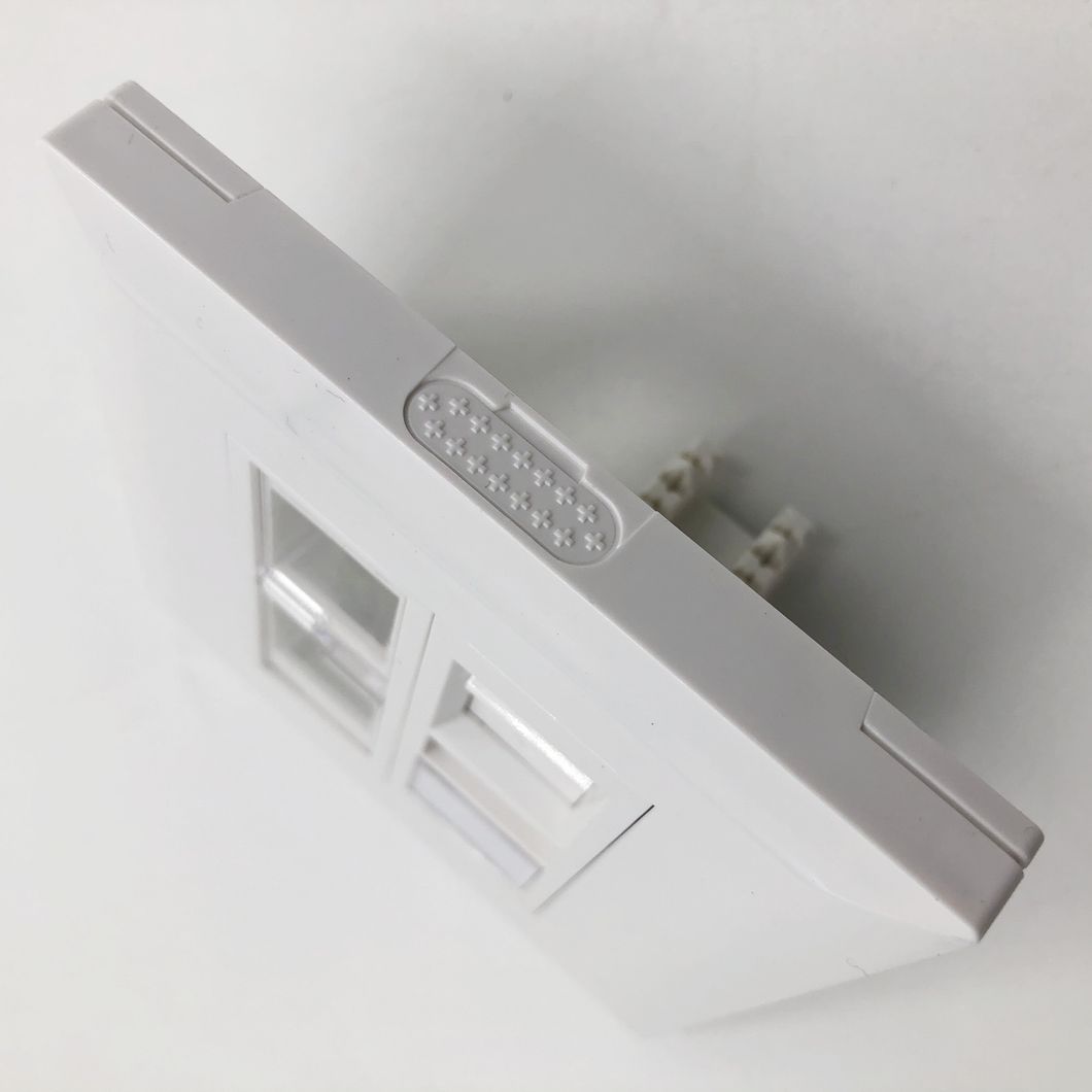 RJ45 3 Port Networking 86 Type with Shutter Faceplate