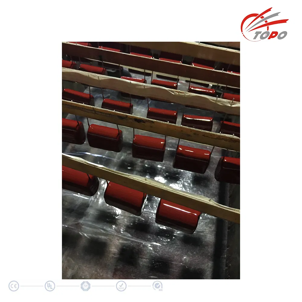 RoHS Electronics Mylar Polyester Film Capacitor in 250V 400V 630V