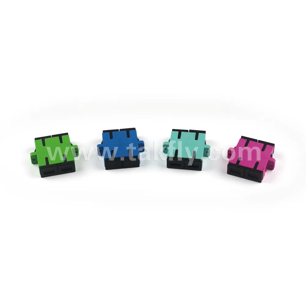 Sc Duplex Quad Hybrid Fiber Optic Adapter