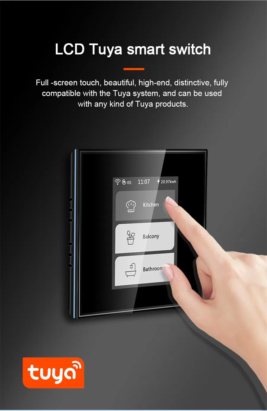 Scene Smart LCD Touch Switch for Smart Home System