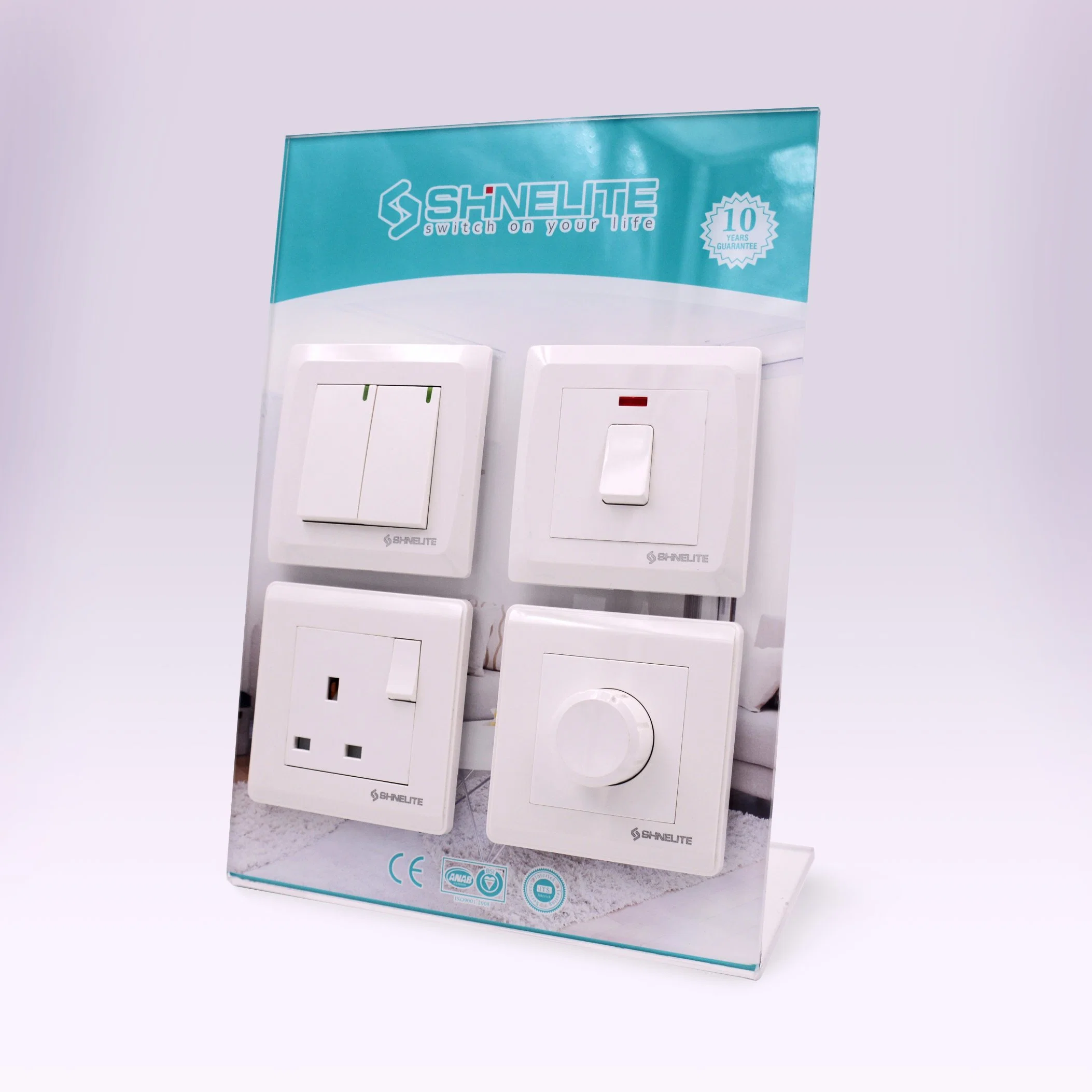Shinelite Electrical Light Switch BS Standard Wall Switch Socket