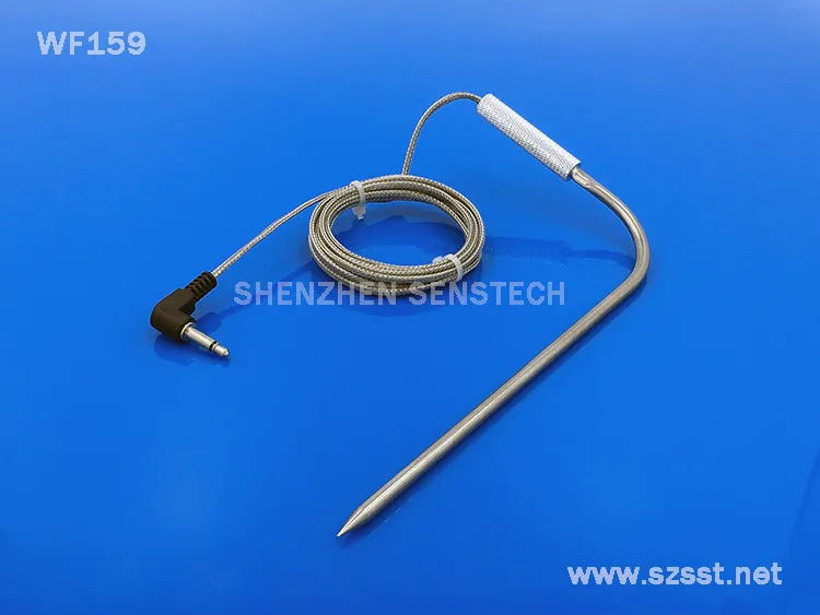 Stainless Probe with Handle 2.5mm Jack Grilling Temperature Probe