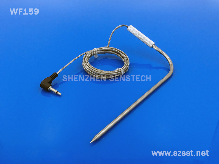 Stainless Probe with Handle 2.5mm Jack Grilling Temperature Probe