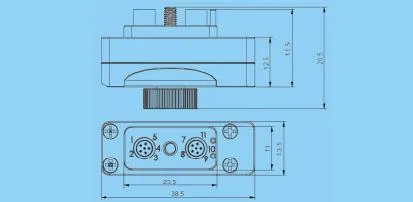 Tj60-N6p6PT Connector M12 Circular Push Pull Connector