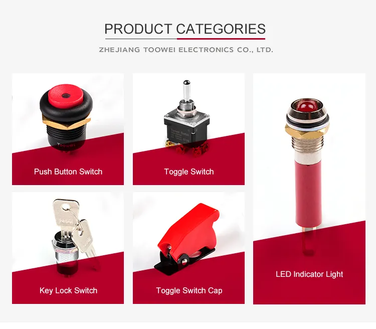 Toowei (on) -off 2 Position Waterproof Magnetic Toggle Switch Retro 10A