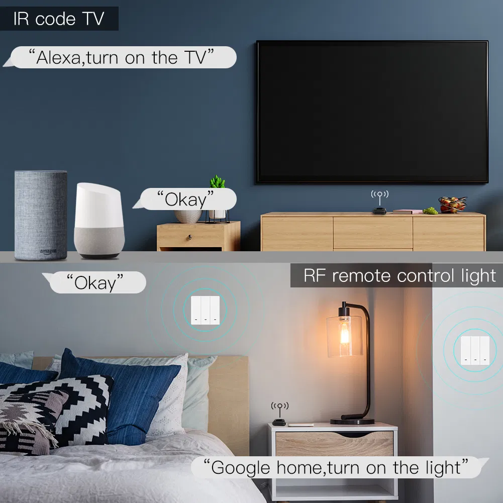Tuya Smart Infrared+RF315+RF433 Infrared Remote Control All-in-One Smart Universal Air Conditioner TV Fan Smartlife APP Remote Control Alexa Acho Google Home