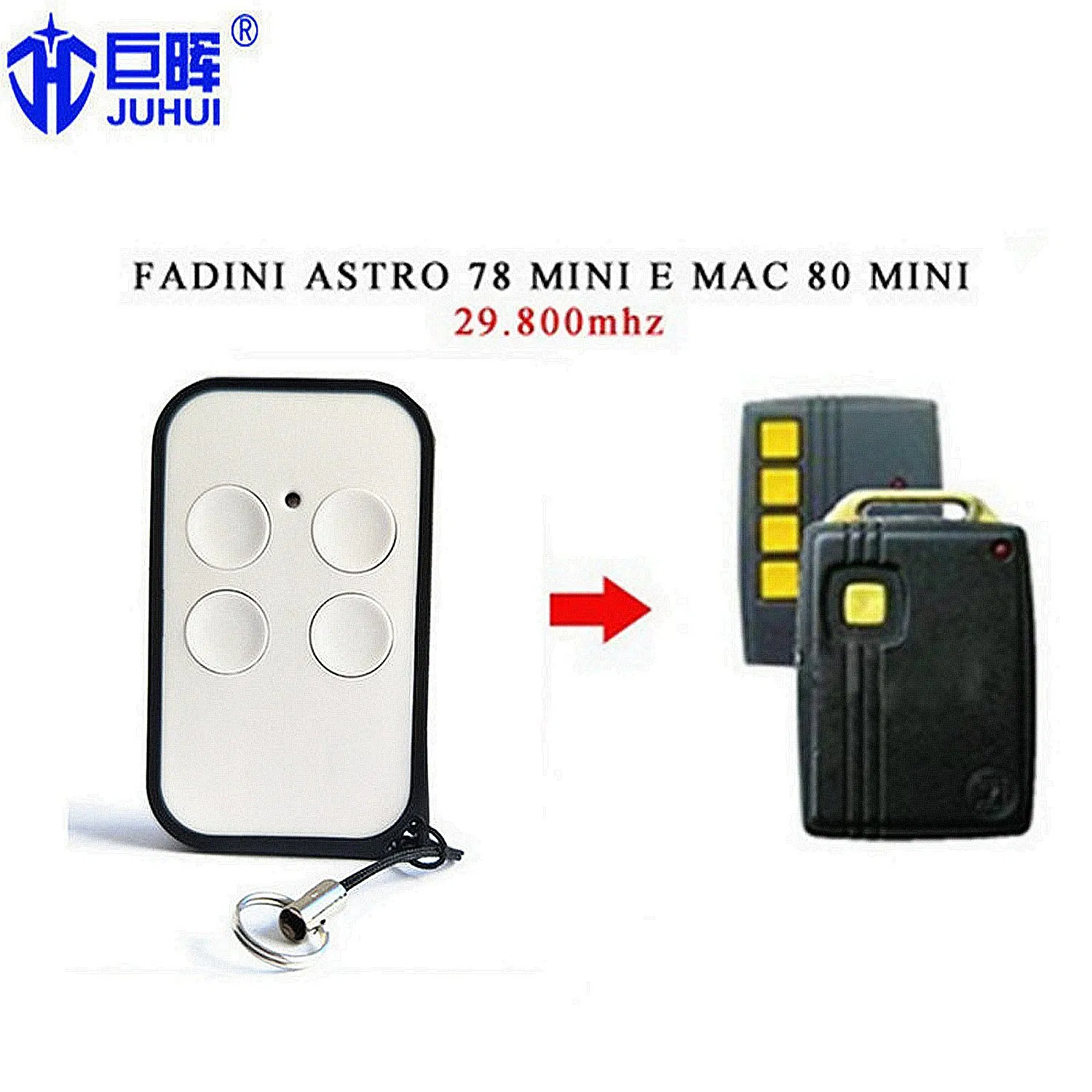 Universal Rolling Code RF Remote Control with Low Frequency 27- 40MHz
