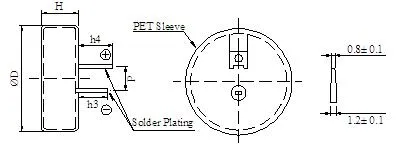 Vertial Type 5.5V 1.5f Ultra Capacitor for Smart Meter and Toy
