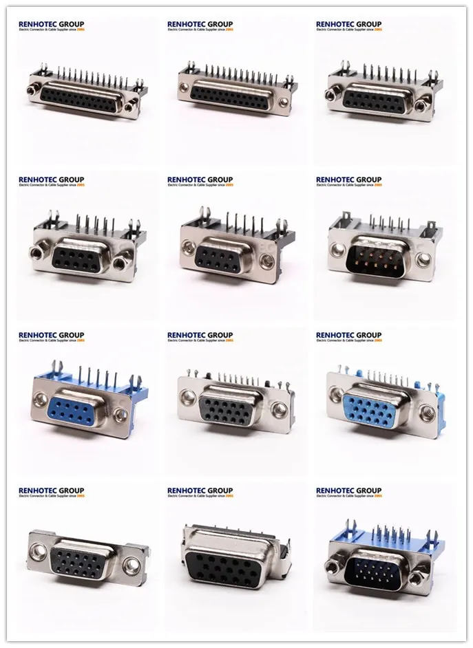 Waterproof IP67 Solder 17W2 Female High Power D-SUB Connector