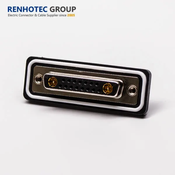 Waterproof IP67 Solder 17W2 Female High Power D-SUB Connector