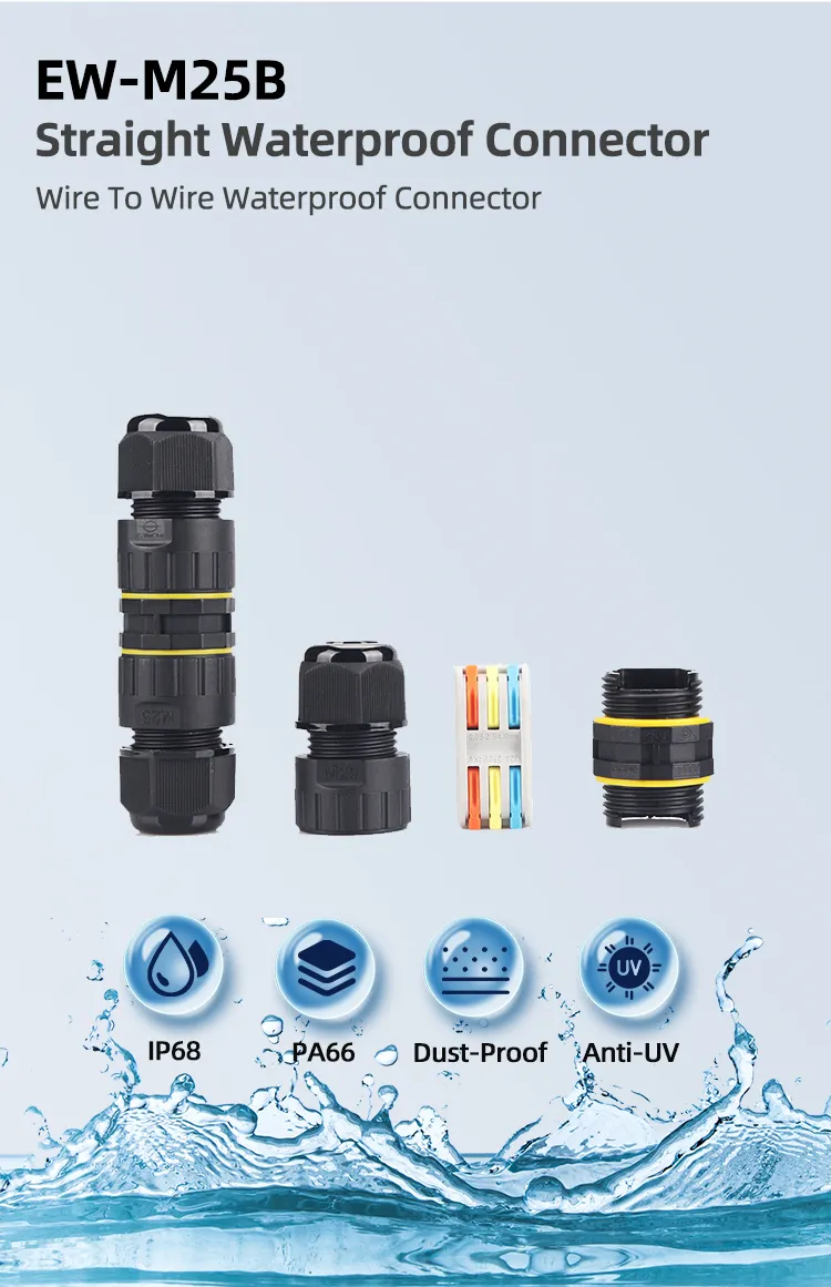 Waterproof Wire to Wire Terminals Crimp Cable Connector