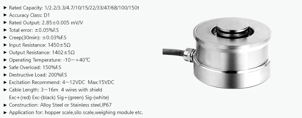 Weighing Equipment Quality-Assured High Accuracy Loadcell 5kg