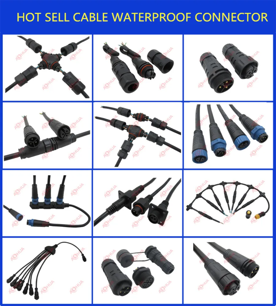White DC Type LED Power Jack Cable Connector