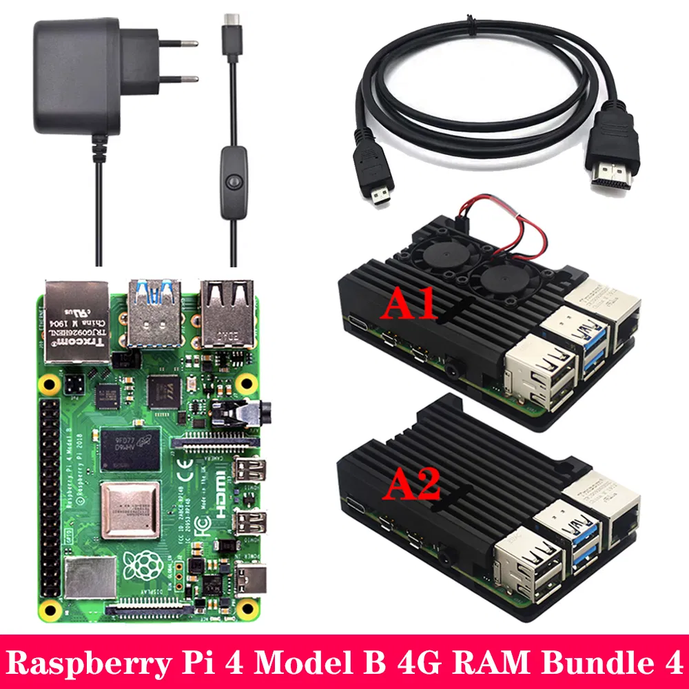Whole Set 100% Original Raspberry Pi 4 Kit