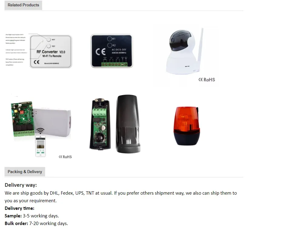 Wide Frequency 240-930MHz DC5V Long Distance Cloud Service WiFi to RF Converter / Remote Control/ Receiver